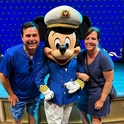 Hanging out with Captain Mickey on the Disney Wish
